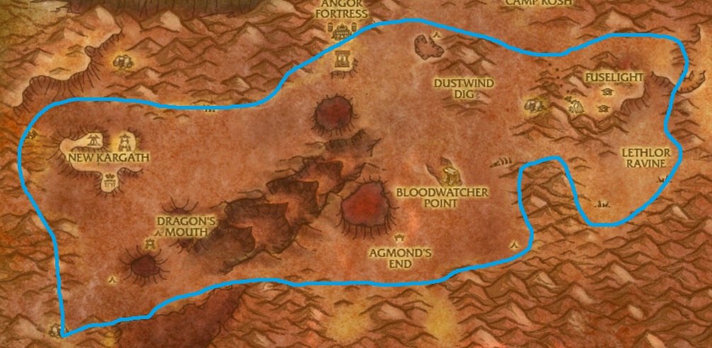 Badlands Mithril Farming Path 2